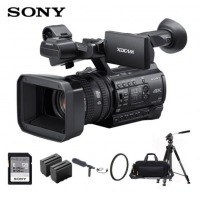 索尼（SONY）PXW-Z150摄像机手持式广播级摄录一体机套装（含卡、摄像机包、三脚架、