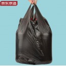 京东京造 加厚手提式垃圾袋8μ大号100只 50*65cm不怕漏防穿刺