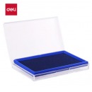 得力(deli)方形快干印台印泥137*88mm 蓝色9864
