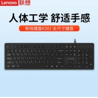 联想（lenovo）异能者 有线键盘K301【黑色】