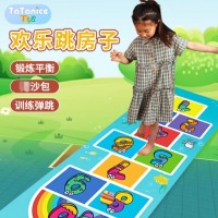TaTanice 儿童玩具跳房子地垫[70*200cml含3沙包]