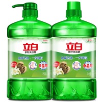 立白 茶籽洗洁精1.45kg*2瓶去污洁净99%除菌轻松去油不伤手
