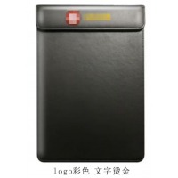 创新 PU面料A4文件夹325*230*5mm 黑色 定制LOGO