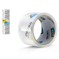 得力（deli）30320 透明封箱胶带 60mm*30y*50um 27.4m/卷
