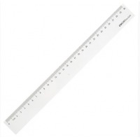 得力（deli）6230 塑料直尺 30cm