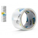 得力（deli）30320 透明封箱胶带 60mm*30y*50um 27.4m/卷