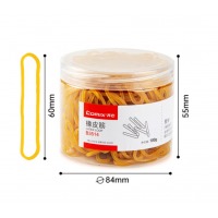 齐心 B3514 橡皮筋（桶装100g）黄色