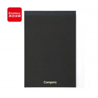 齐心 C8206 Compera 商务拍纸本（方格）A5 80张 黑