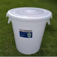 白色垃圾桶80L 直径50