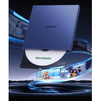 绿联（UGREEN） 8倍速 USB外置光驱刻录机DVD 移动光驱 光驱外置刻录一体 适用