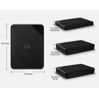 西部数据（WD）5TB 移动硬盘 USB3.0 SE系列 2.5英寸 机械硬盘 大容量 手