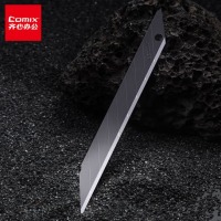 齐心 B2856 30°黑刃防锈美工刀片 9mm 黑 10片装