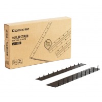 齐心 JT1030 装订夹条 3mm宽 黑 1SET=50PCS