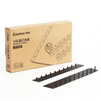 齐心 JT1050 装订夹条 5mm宽 黑 1SET=50PCS
