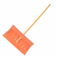 卫洋 WYS003 除雪铲 推雪板户外扫雪工具 带手柄金属铲大号加厚配木柄环卫清扫路面铁锹