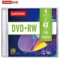 联想（Lenovo）DVD+RW 空白光盘/刻录盘 1-4速4.7GB 台产档案系列 单片