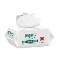 顺清柔 75%酒精湿巾80片*1包
