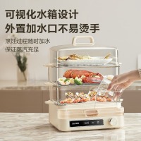 苏泊尔（SUPOR）电蒸锅22L三层大容量家用电蒸锅多功能电蒸箱多层蒸汽锅多用途蒸锅全透明
