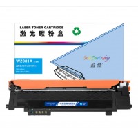 盈佳 W2081A 118A 粉盒 商专版 带芯片 青色 700页 适用于惠普 HP Co
