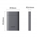 联想Lenovo移动硬盘F509 读速可达150MB/S USB3.2机械硬盘 笔记本电脑外接 文件照片备份 外置存储 F509【读速150MB/S】 4TB