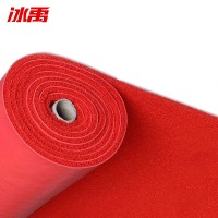 冰禹 BYlj-140 地垫门垫塑料丝圈地毯 红色 宽1.8米*厚15mm*长1米