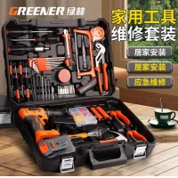 绿林 手电钻充电家用组合多功能电钻工具箱套装 21V冲击电钻102件套