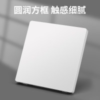 国际电工家用空白面板一体成型86型粘贴款开关插座暗盒挡板盖板填空件白板 空白面板【86型通
