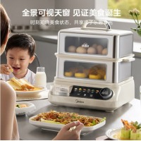 美的 穿透蒸电蒸锅16.5L双层大容量多功能锅 ZGC302352KS16.5L