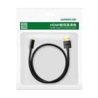 绿联Micro HDMI转HDMI转接线 4K高清转换线 笔记本电脑平板相机连接显示器电视