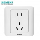 西门子(SIEMENS)插座面板 10A五孔插座 86型暗装面板 远景雅白色