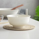 纯白唐山骨瓷饭碗 5英寸金钟碗(直径13cm 高6.4cm)