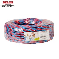 德力西（DELIXI）电线电缆 RVS 二芯1.5平方电源线充电线灯头双绞线 花线消防线