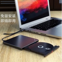 联想thinkplus TX800 外置光驱 超薄外置DVD刻录机 24倍速 高速移动光驱 Type-C+USB双接口