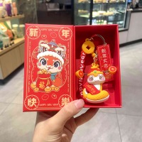 哈梵游吉祥物公仔生肖蛇挂件钥匙扣 B2金蛇-新年快乐+蛇年大吉+新年礼盒