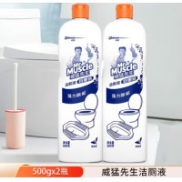 威猛先生（Mr Muscle）洁厕灵 500g*2瓶 马桶卫生间清洁 去渍除垢