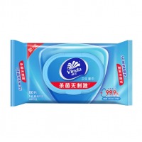维达（Vinda）杀菌湿巾80片 细菌杀灭率99.9% 清洁无刺激 卫生湿纸巾