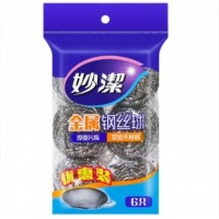 妙洁（MIAOJIE）不锈钢金属钢丝球 6个/包 30包/箱