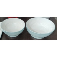 碗 定制 17直径 双色 白色/湖蓝 A8级 食品级密胺 激光刻字
