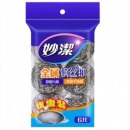 妙洁（MIAOJIE）不锈钢金属钢丝球 6个/包 30包/箱