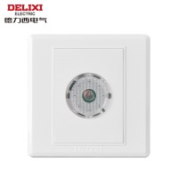 德力西86型声控开关 光控开关声光控延时开关 220v楼道感应墙壁开关暗装