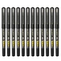 白雪（snowhite）PVR-155直液式走珠笔子弹型学生用中性笔签字笔财务专用笔黑色0