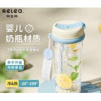 物生物水杯 620ml-风铃蓝【吸管+茶仓+提绳】