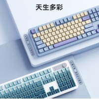京东京造J104Pro无线蓝牙三模机械键盘侧刻键帽 游戏电竞办公104键gasket五层填