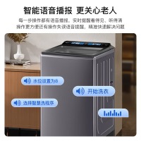 海尔（Haier）全自动波轮洗衣机直驱双动力小型家用10公斤变频防缠绕一级能效桶自洁 XQ