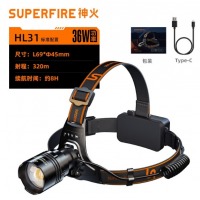 神火（SupFire）头灯强光远射变焦头戴式 HL31无感应 P90灯芯-续航8h