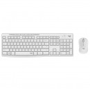 罗技（Logitech）MK295 企业级轻音键鼠套装 无线键鼠套装 办公键鼠套装 全尺寸 带无线2.4G接收器 白
