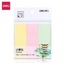 得力（deli） 76*25mm三色便利贴66306 12包装