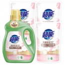 超能 柔顺舒适洗衣液 馨香依兰 6斤套装(1.5kg+500g*3) 天然椰油 洁净