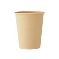 京东京造纯萃纸杯260ml*100只 一次性杯子 加厚食品级竹纤维商务家用水杯