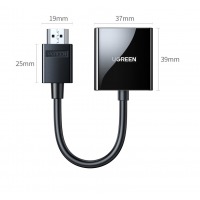 绿联HDMI转VGA转换器高清视频转接头适用电脑台式机笔记本小米电视盒子PS5连显示器投影